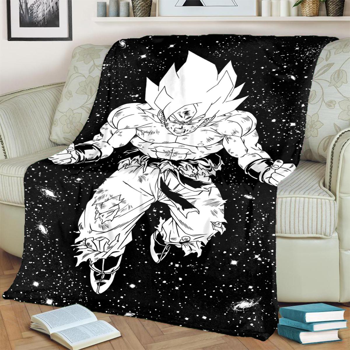 

Dragon Ball! Warm Blanket Comfortable Flannel Print for Bedrooms, Sofas, Beds, Chairs, Picnics, Travel 75x90cm