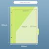 5Pcs with Pockets and Tabs File Folders Binder Sheet Protectors  for Document Retrieval