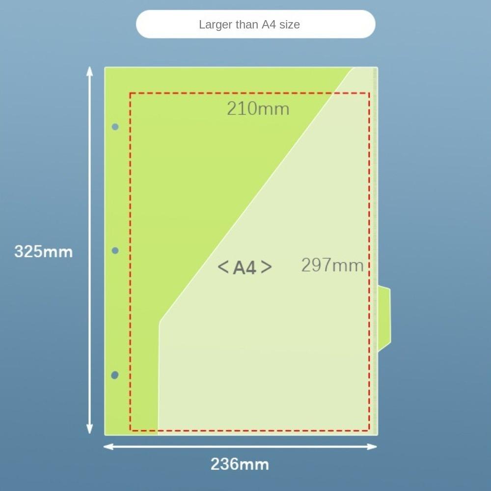 5Pcs with Pockets and Tabs File Folders Binder Sheet Protectors  for Document Retrieval