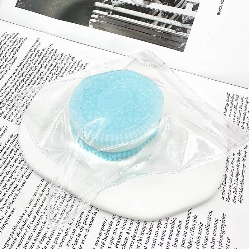 Toast Sliced Bread Stress Toy Simulated Hamburger Biscuit Squishes Toy Sensory Fidget Toys for Kids & Adult Funny Squeeze Toy