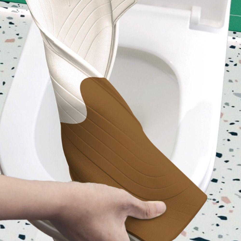 Coussin de siège de toilette réutilisable avec poignée Tapis de fermeture Housse de siège de toilette EVA de dessin animé Salle de bain