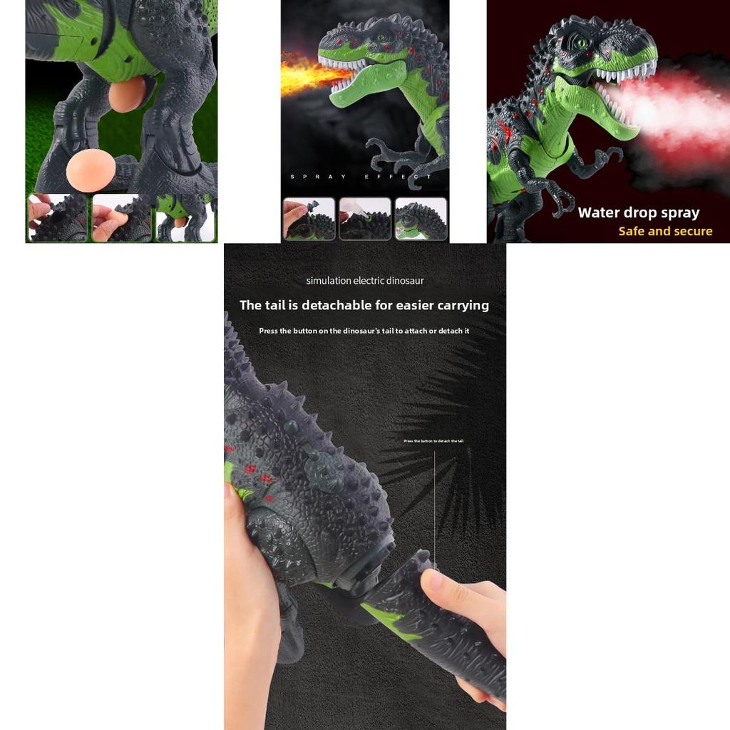 Remote Control Spray Dinosaur With Egg Laying And Projection For Childrens Gift