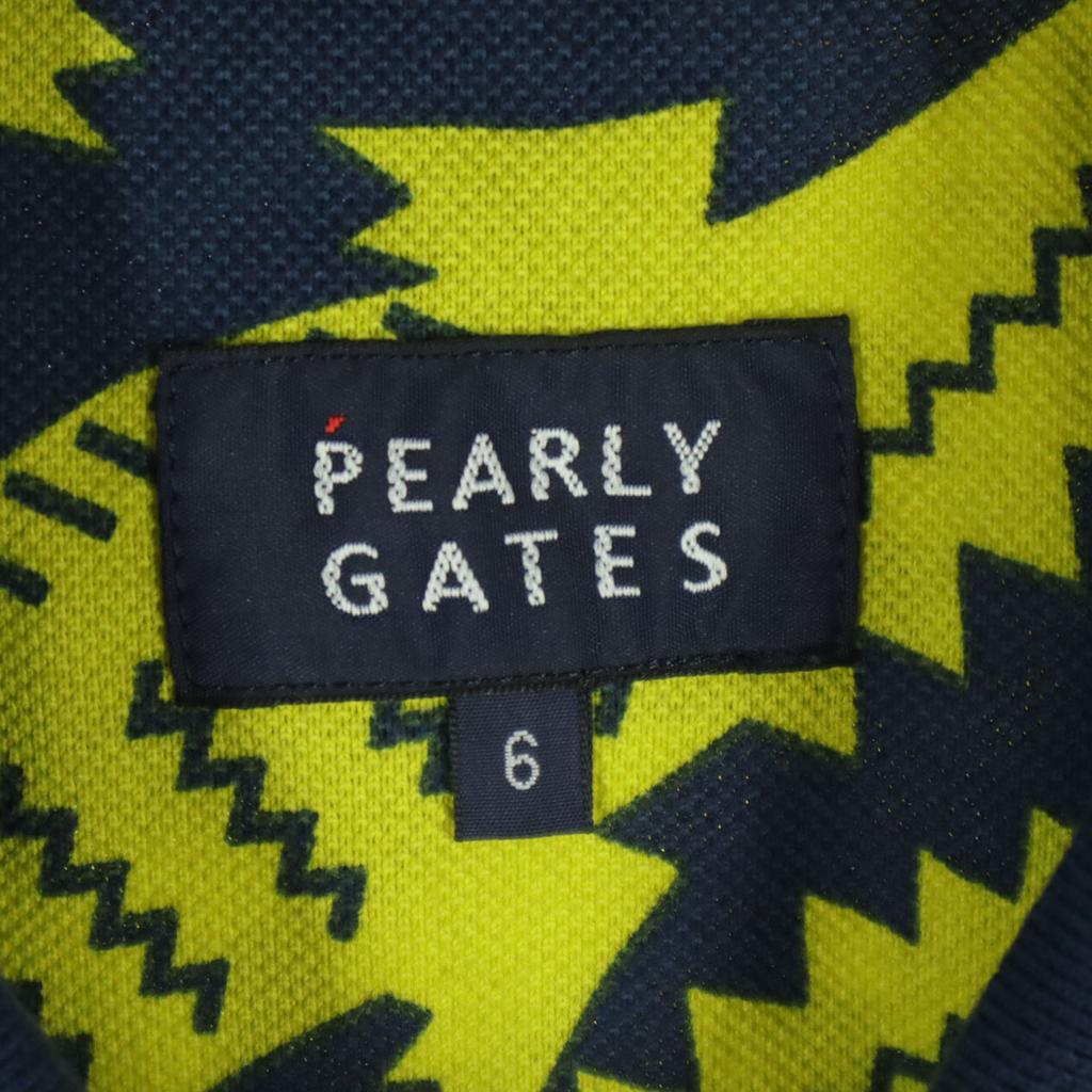 Beauty Products PEARLY GATES All-over Crocodile Pattern Golf Short Sleeve Polo Shirt Men's Used