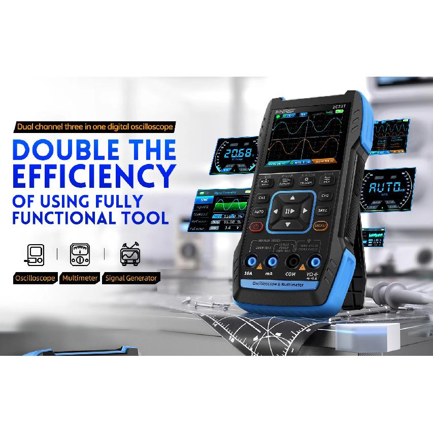 FNIRSI 2C23T 2C53T Upgrade 50MHz Handheld Digital Oscilloscope Multimeter Signal Generator  3 in 1 Dual Channel Automotive Tools