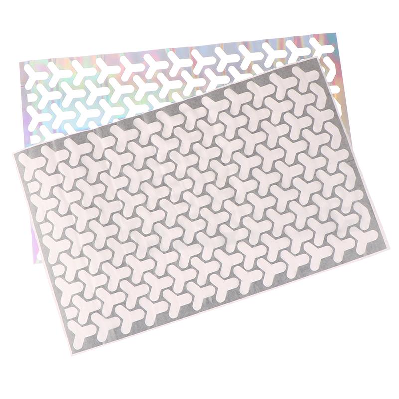 1Pcs Car Rear Tail Light Honeycomb Gaphic Stickers Hollow Auto Lamp Shield