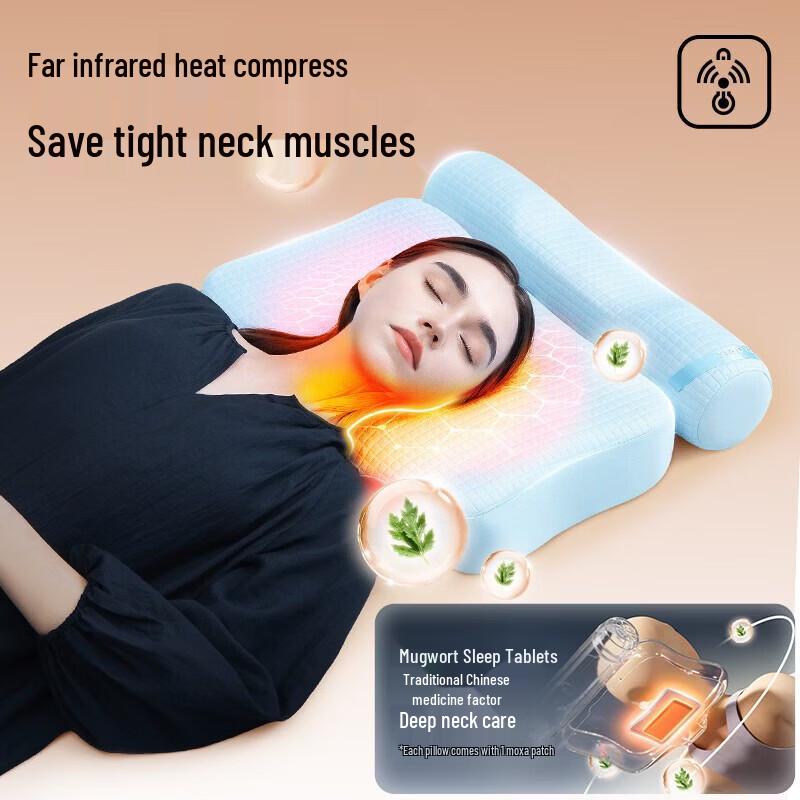 CLORIS A1 Smart Cervical Traction Pillow with Massage & Heat CN Plug (adapter Included)