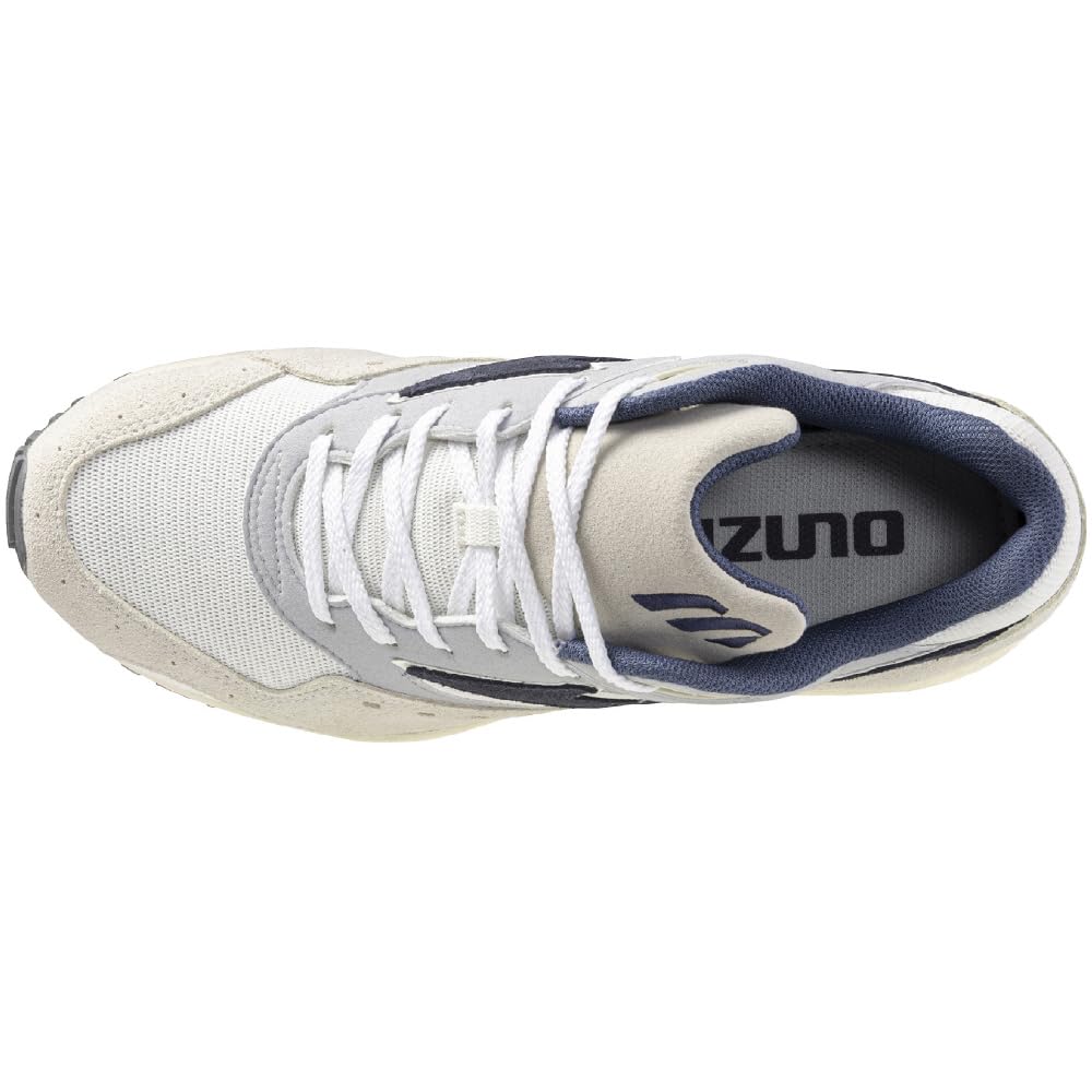 Mizuno Contender Perfect for and X Navy X Size 2E Sneakers, Sports, Casual, Commuting, School, Lifestyle, Stylish, Off-White Gray, 23.5 Cm,