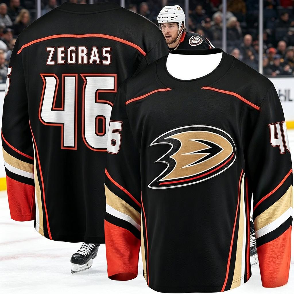 2026 Hit Men's Ice Hockey Training Shirt with Duck Pattern 3D Print, Breathable and Moisture-wicking Long-sleeved T-shirt Kids