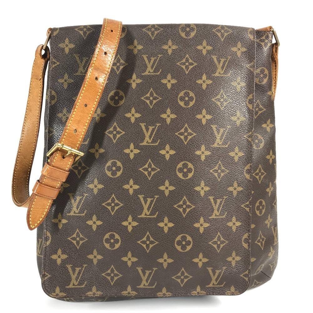 Louis Vuitton M51256 Monogram Musette Bag Crossbody Shoulder Bag Brown