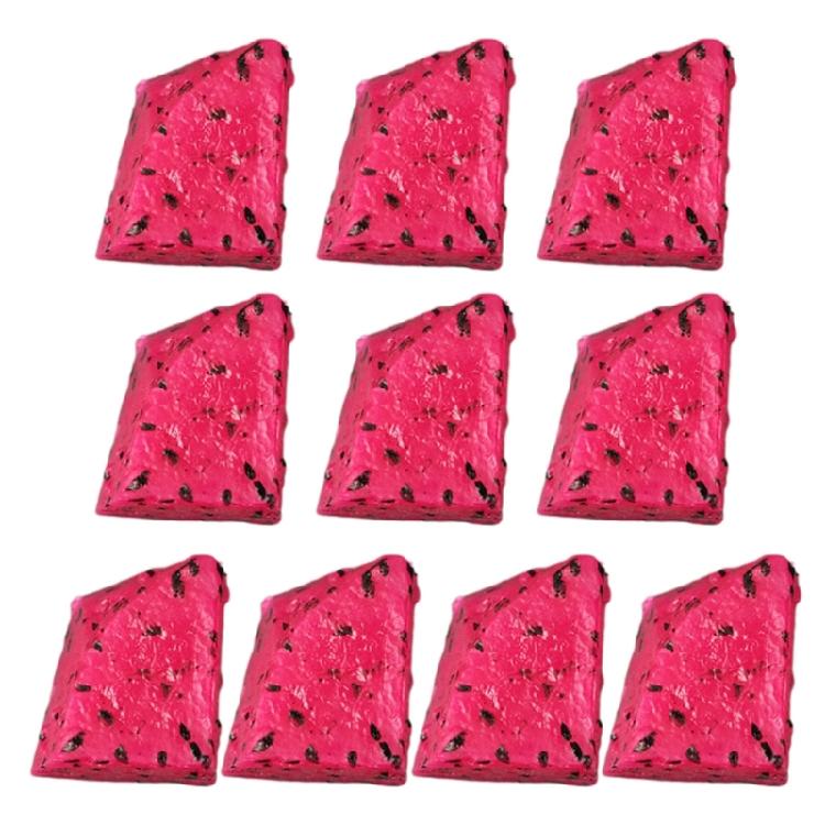 10PCS Colorful Fake Fruit Blocks Double Side Decorative Artificial Fruit Model