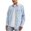 Levis Barstow Standard Fit Western Shirt 50S Solid Color Button Down Long Sleeve Shirt Men Shirts Light-Blue 85744-0065