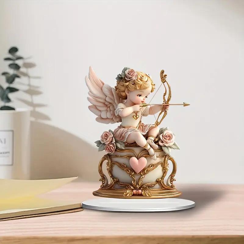 Cupid's Arrow Love Child Acrylic Ornament for Desk, Bedroom, or Office