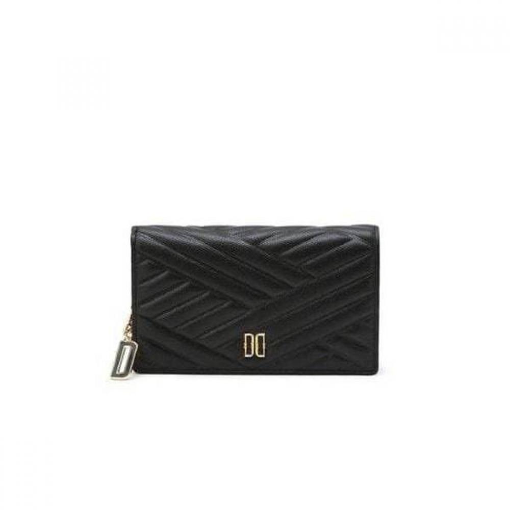 Daks Black Calfskin Gold Dd Compact Wallet Dcwa4f270bk