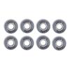 8 Pcs 608RS-ABEC 11 Skate Bearings Quality Steel Bearings High Performance Scooter Bearings Skateboard Longboards Ball Bearings