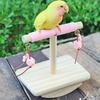MultiPurpose Bird Activity Perch Toy Wood Rocking Stand Toy For Climbing Chewing And Engagement Play Parrots Exercie Toy