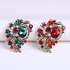 Hot Sale Full Crystal Flower Badges Brooch For Women Girls