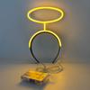 New Acrylic Neon Light Rabbit Ear Headband LED Glowing Bunny Hairband For Girl Bar Birthday Party Supplies Head Accessories