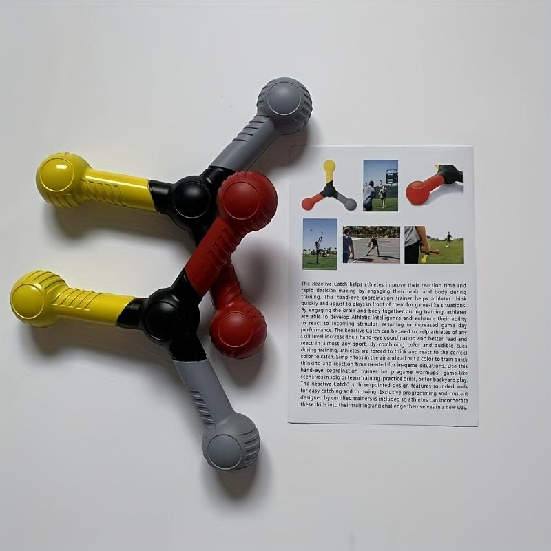 1PC Hand-Eye Coordination and Reaction Speed Trainer - Reflective Catcher with Ratchet System, Stable Grip