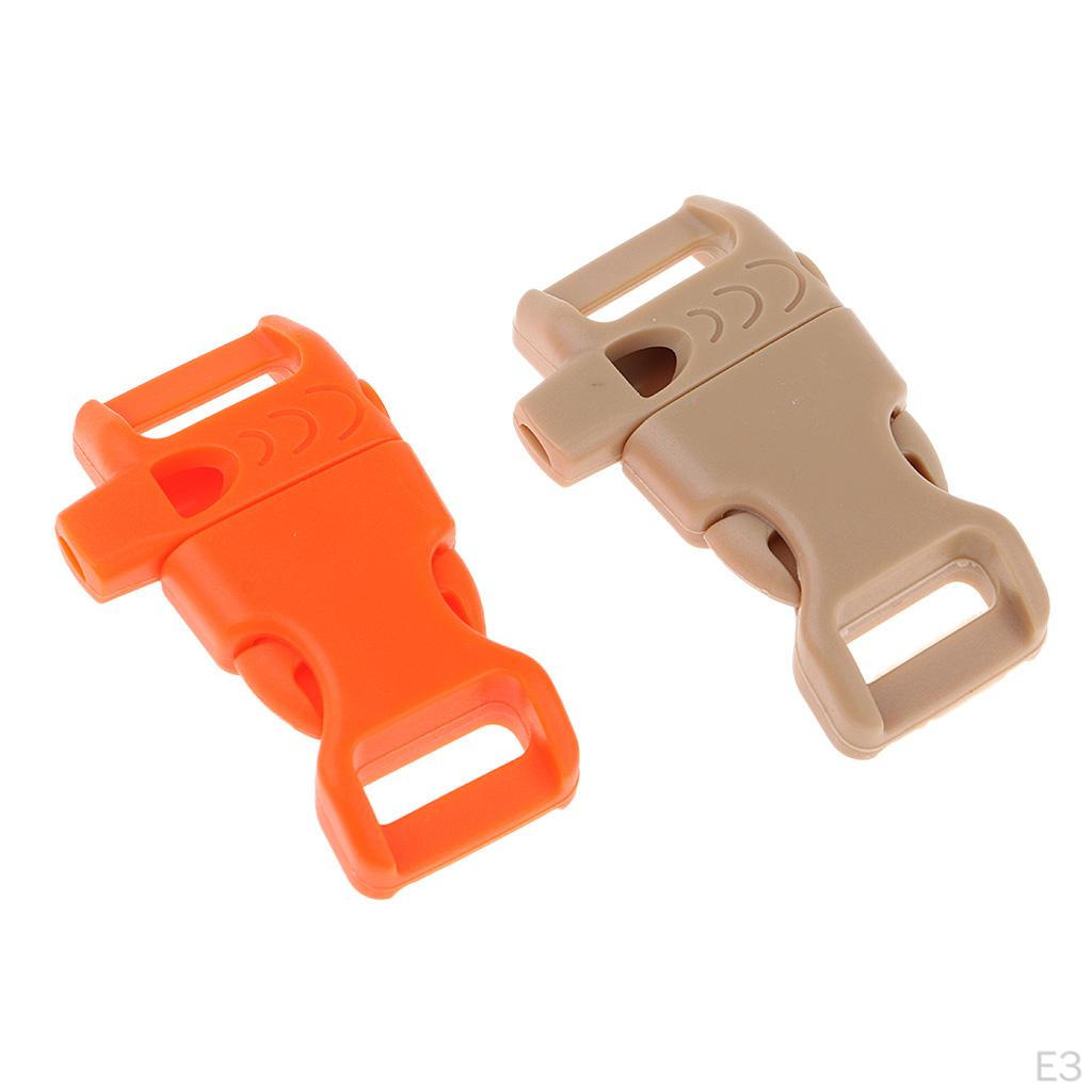 10 Överlevnadsspännen för Utomhuscamping Paracord-armband