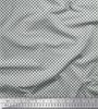 Soimoi Japan Crepe Satin Fabric Geometric Small Print Fabric by the metre 42 Inch