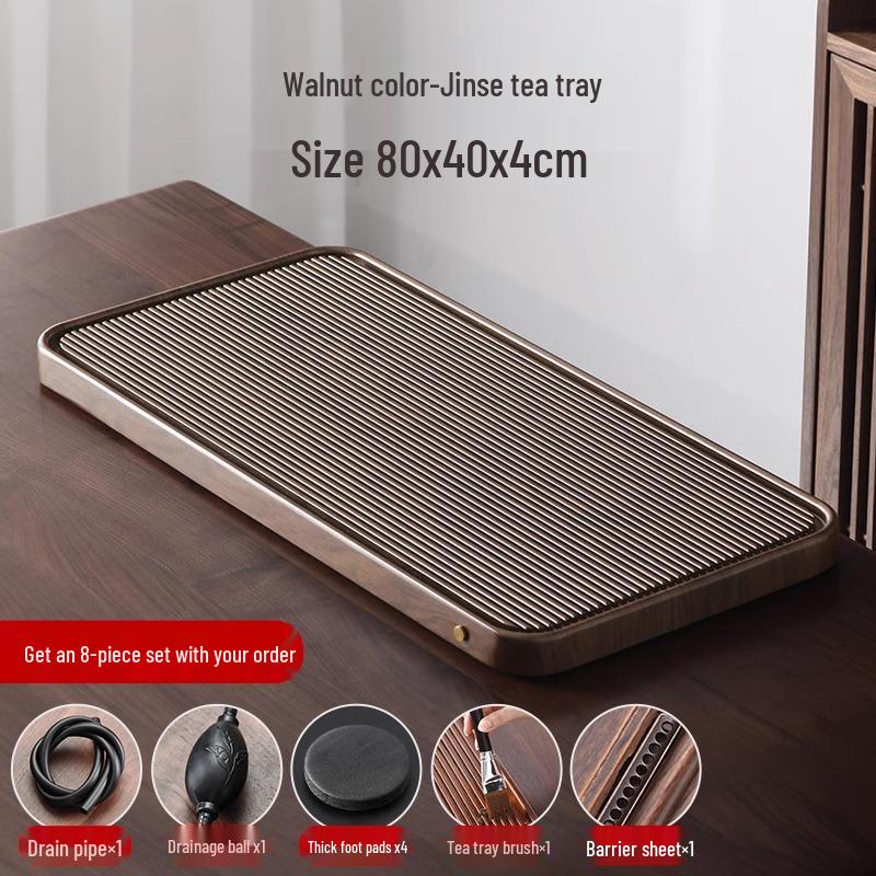 Bakelite Tea Tray 2025: High-End Kung Fu Tea Set with Drainage System