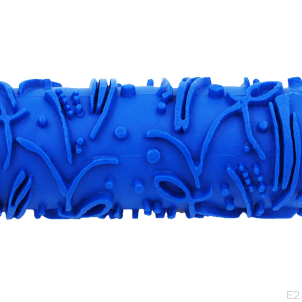 15cm DIY Embossed Flower Pattern Paint Roller For Wall Art Decoration Brush Tool