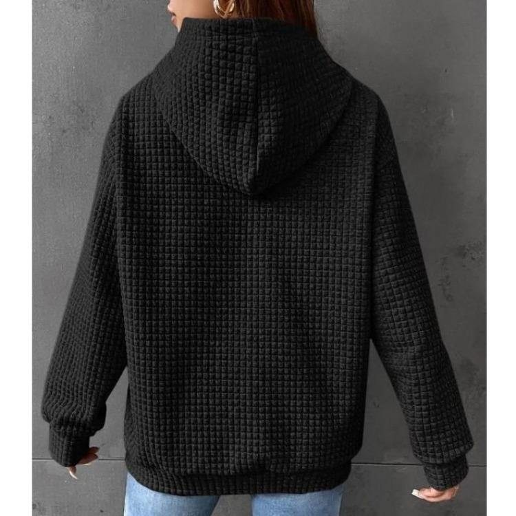 Women Hoodie Loose Long Sleeve Pullover with Kangaroo Pocket Hooded Sweatshirt