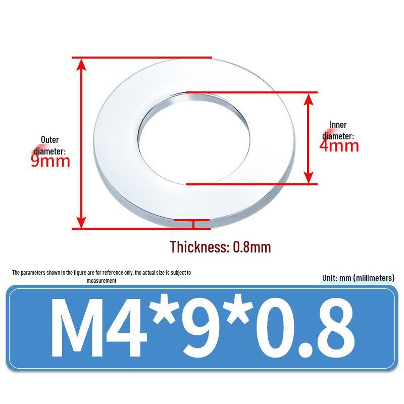 Extra Large Galvanized Metal Flat Washer (Sizes M1.6-M14)