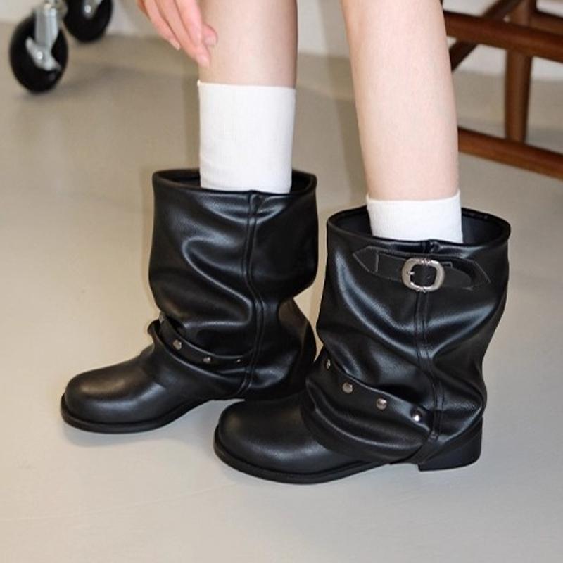 Women Ankle Boots Designer Heeled Shoes Winter Chelsea Boots Woman 2025 New Dress Goth Motorcycle Boots Mujer Zapatos