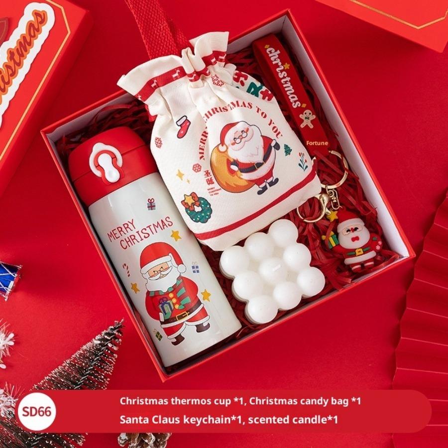 Festive Thermos Tumbler Gift Set - Perfect Christmas & New Year Present Student &Corporate& Friends New Year Presents Family Party