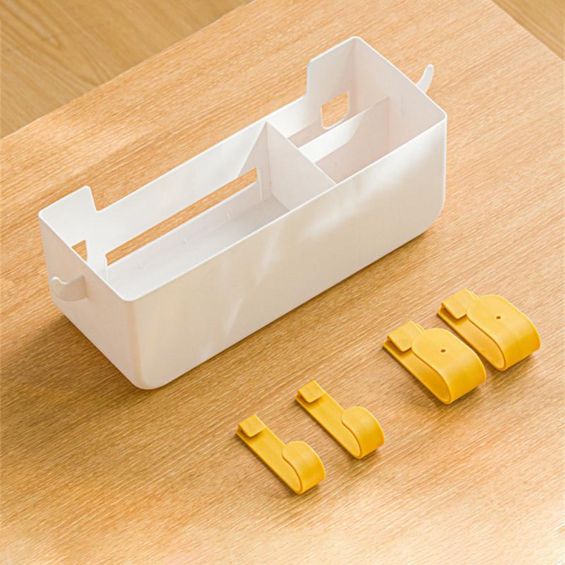 Storage Box Space-saving Easy To Install Multifunctional Home Storage Bedside Organizer Stable Bedside Hanging Basket