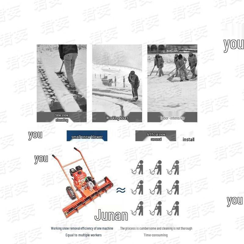 Junwang Small Self-Propelled Snow Sweeper