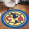 Club América (5) Round Office Rug Decorative Floor Rug for Office Bedroom Living Room and Home Space