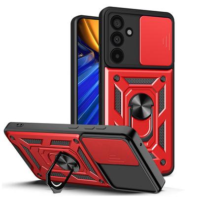 Camera Protect Case for Samsung M55 M15 F15 M54 M14 F14 M23 M53 M33 F23 M52 Galaxy A55 A35 A15 A05S A05 Armor Hybrid Ring Cover