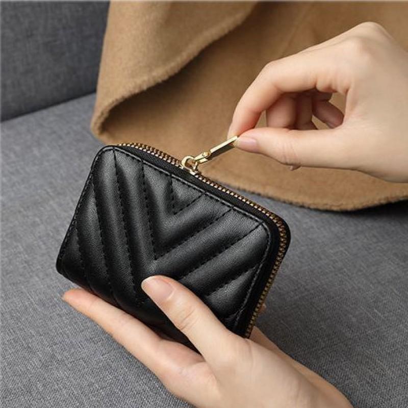 Womens Premium PU Card Holder Wallet With Multiple Slots Lightweight RFID-Blocking Organizer Daily Use