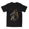 Crazy German Shepherd Dog T-Shirt Men Women's Round Collar Cotton Short Sleeve Tees Birthday Gift Clothes