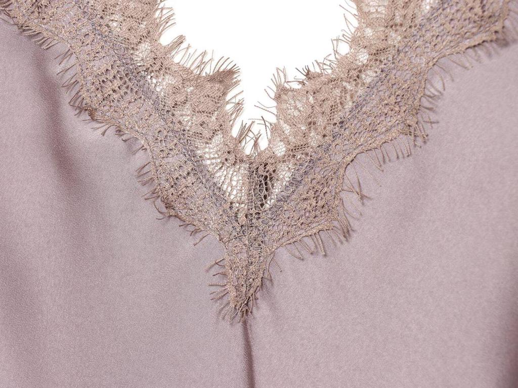 2026 Spring European Style Satin Dress with Eyelash Lace Trim