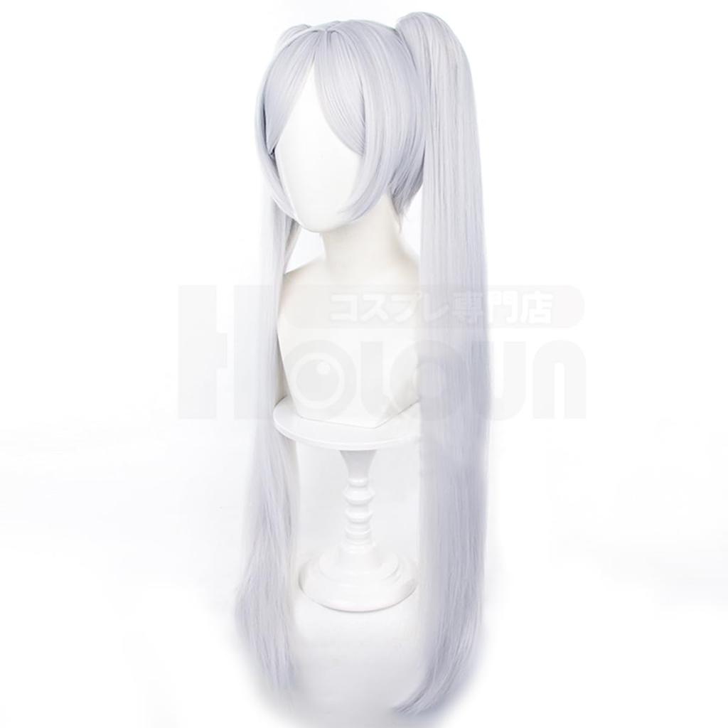 Freelen Fern Stark Himmel Cosplay Wick Single Braid Wig Wig Cosplay Anime Halloween Costume Performance Clothes Holiday Gift Cosplay Accessories
