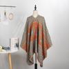 Year Geometric Shawl Niche Outer Shawl Women'S Summer High Sense Dark Double-Sided Warm Scarf