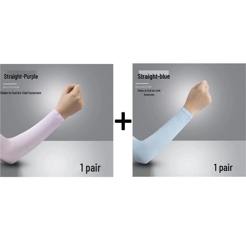 Eis UV-Schutz Armstulpen für Männer & Frauen - Dünner Stil Fahrradhandschuhe & Ellbogenschoner