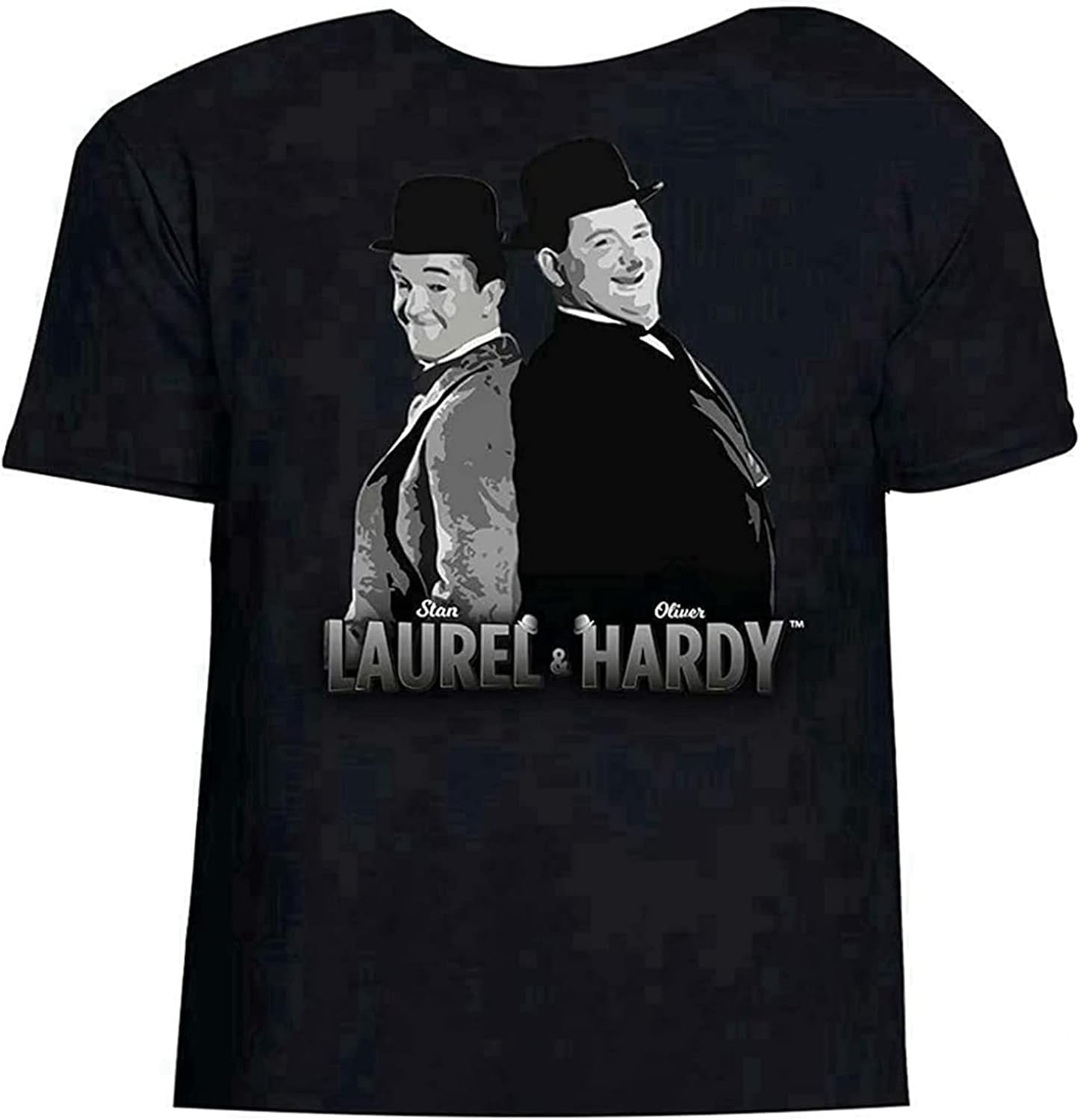 Laurel and Hardy Stan & Ollie Back to Back Mens T Shirt 3XL чёрный