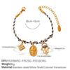 Meier Exotic totem accessories braided necklace bracelet personalized diamond palm pendant jewelry suit
