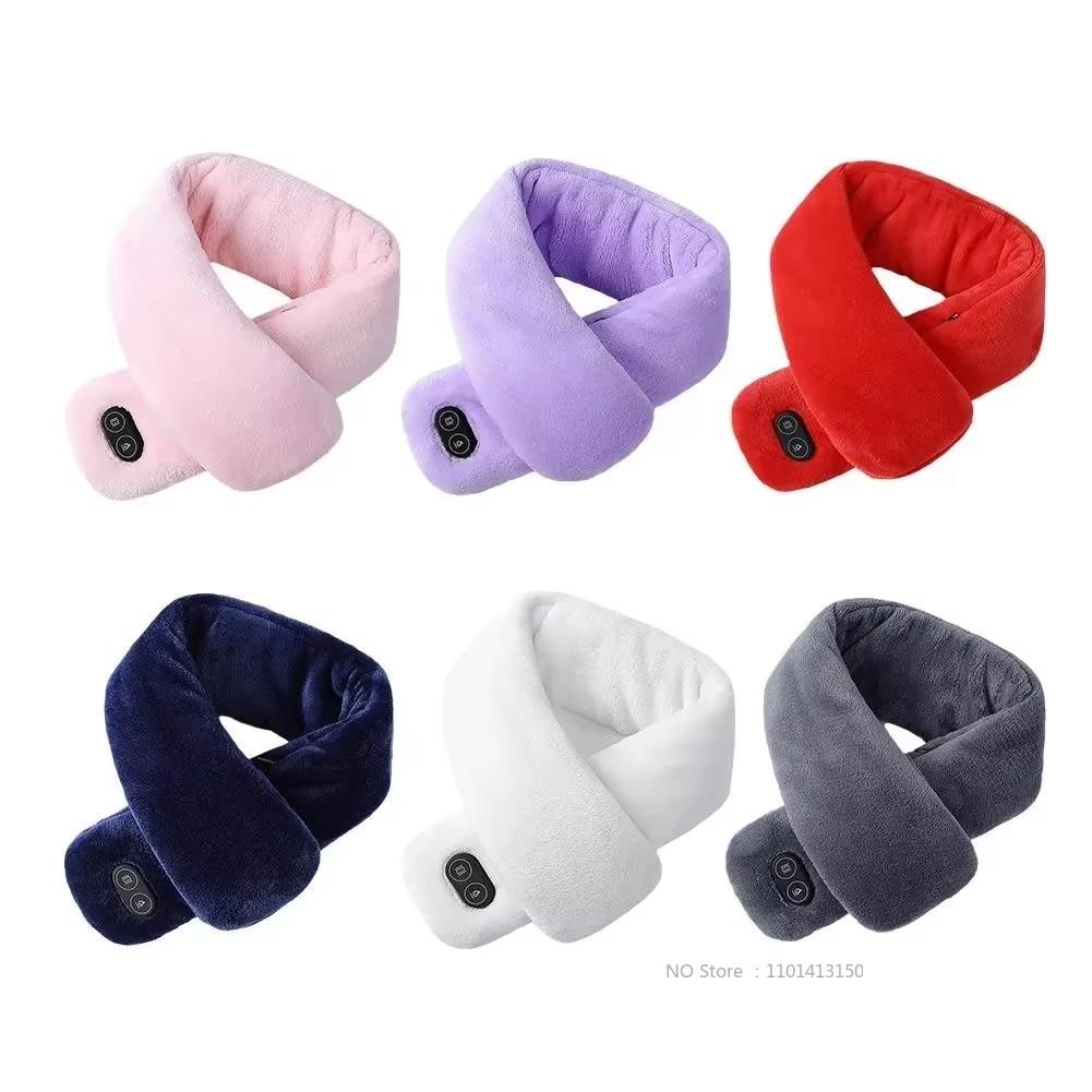 Ski Heated Winter Scarf USB Electric Heating Blanket Shawl Men Women Foreign Trade Smart Heating Vibration Massage Scarf Shawl