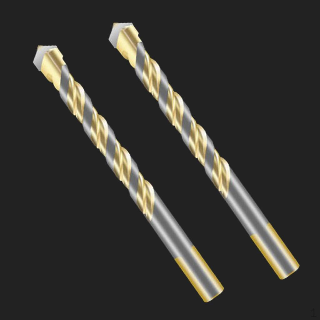 

2 Pieces Durable Drilling Bits And Tiles Diameter 6mm. Triangular Tips 12mm