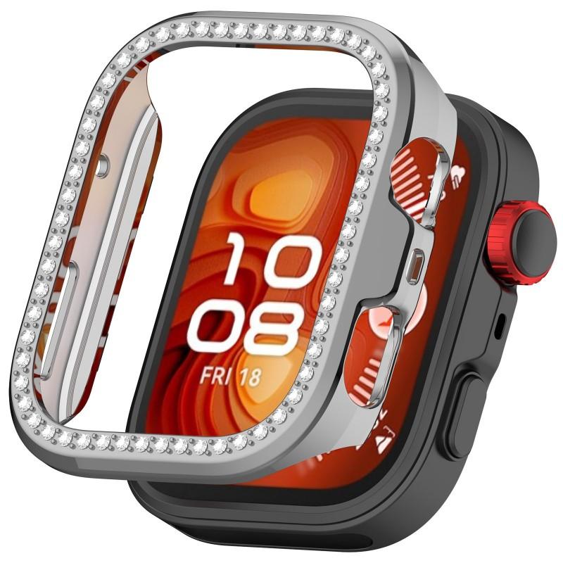 Bling PC Hollow Case for Huawei Watch Fit 4Pro Fit 4  Watch Frame Diamond Crystal Bumper Shell for Huawei Watch Fit4 Accessorie