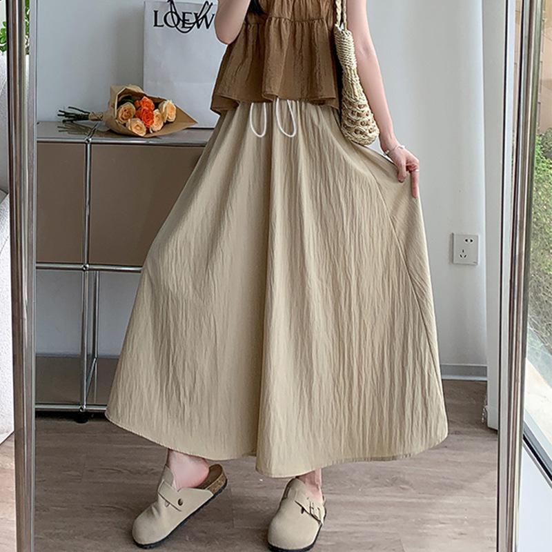 New Summer Post-Birth Maternity Wide-Leg Culottes Skirt - Loose & Slimming Fit Medium