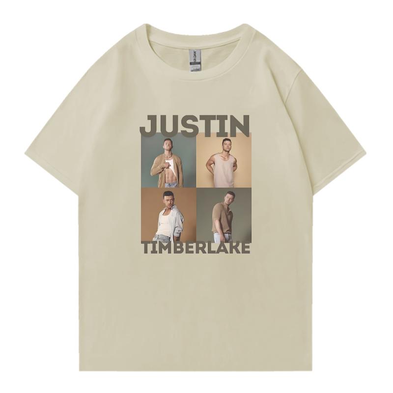 

2026 Vintage Justin Timberlake Albums 100 Cotton Unisex Women Printed Oversized Tshirt Crew Neck Top Unisex Short Sleeve Tshirts 4XL