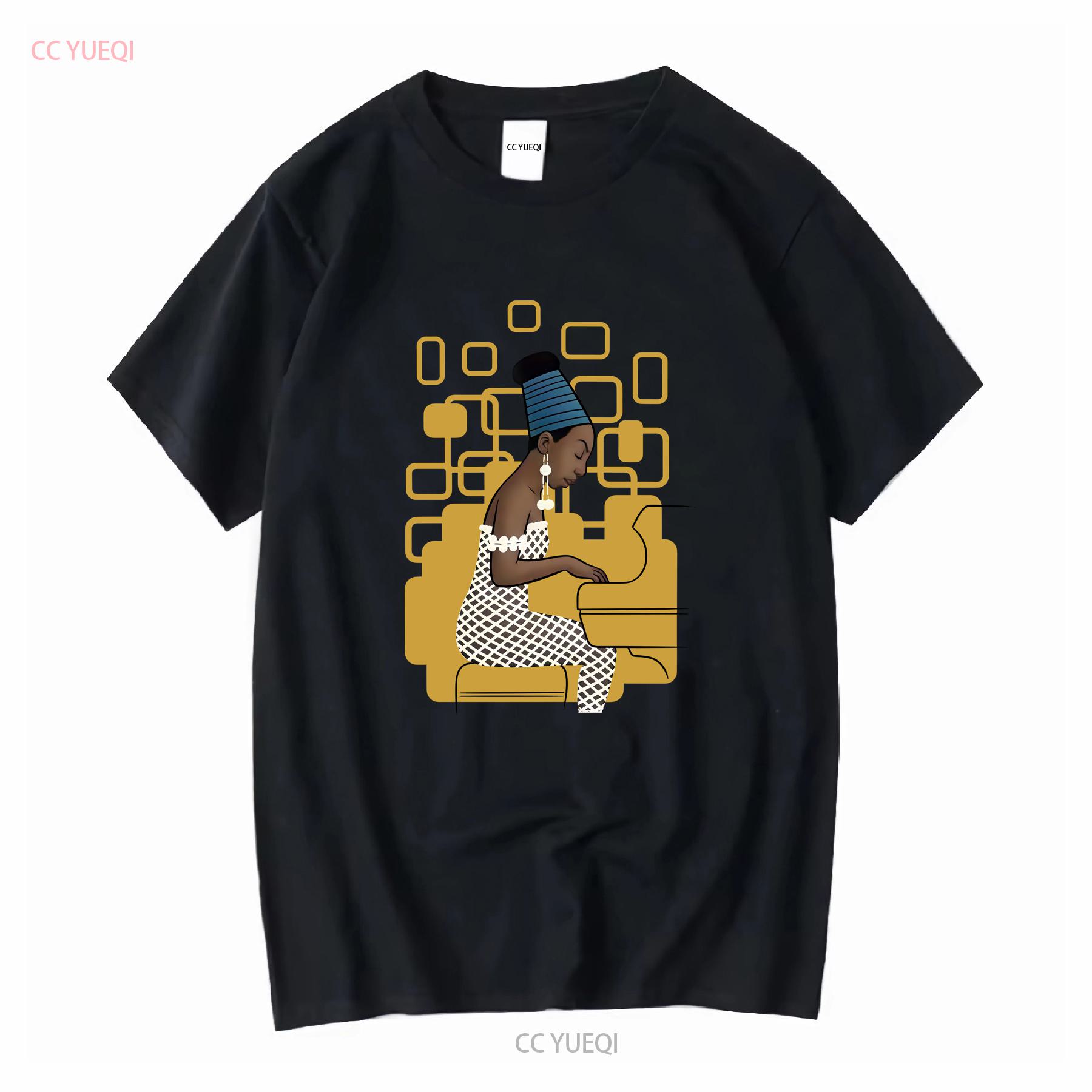 

Vintage Nina Simone and Piano T Shirt Its Nobodys Fault but Mine Compensation vintage Washed Slightly designer clothes 4XL