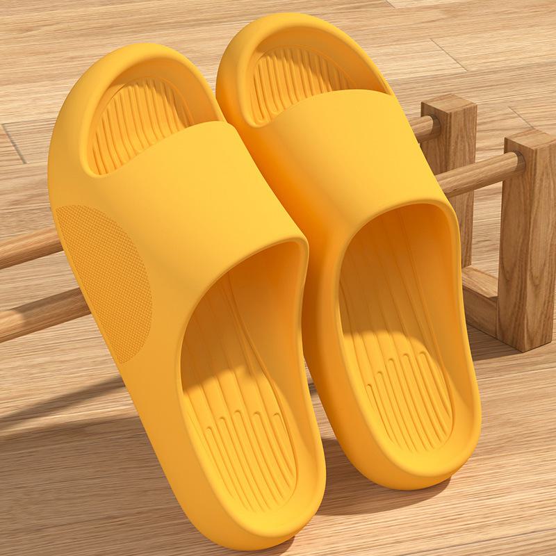 İki Beden Büyük Sipariş Verin Erkek Yaz Kalın Tabanlı İç/Dış Mekan Terlikleri: Ev ve Banyo İçin Kaymaz Sandaletler