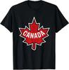 Kanadische Flagge Kanada Ahornblatt Retro Coole Farben Unisex T-Shirt